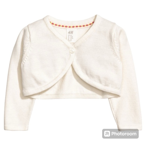 H&M Other - H&M natural white cotton bolero size 18M